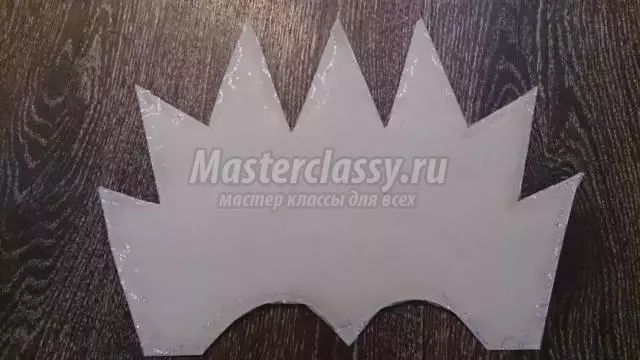 Crown ji bo Queen Snow DIY: Master Class bi wêneyê