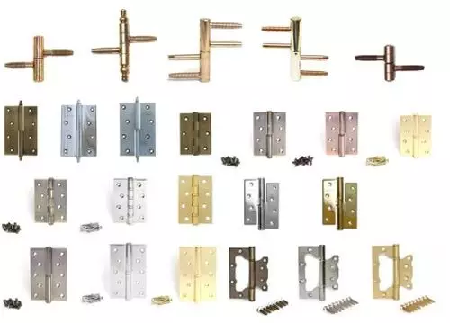 Tipos de bisagras para portas pesadas e as súas características