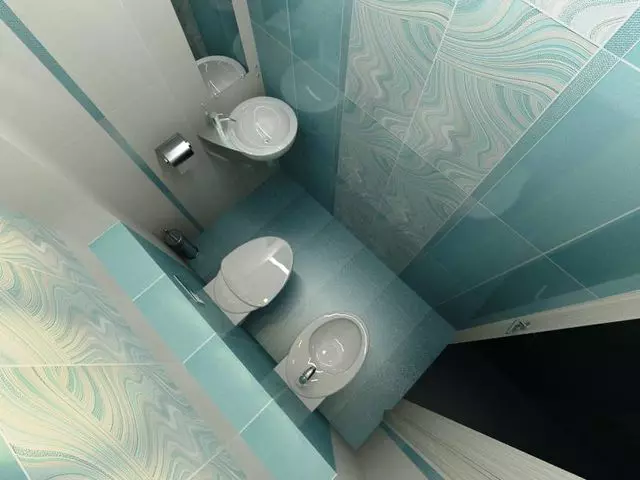 პატარა ტუალეტის ოთახი ინტერიერი