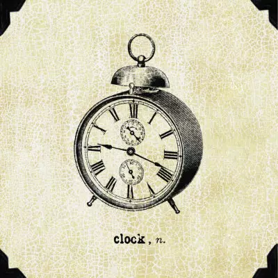 Dial de rellotge per a Decoupage