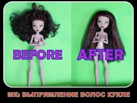 Jak narovnat vlasy Barbie panenka doma