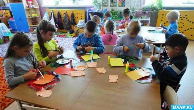 Εφαρμογή από χαρτί για το θέμα Το φθινόπωρο: Πώς να κάνετε με ένα παιδί 1-4 τάξη