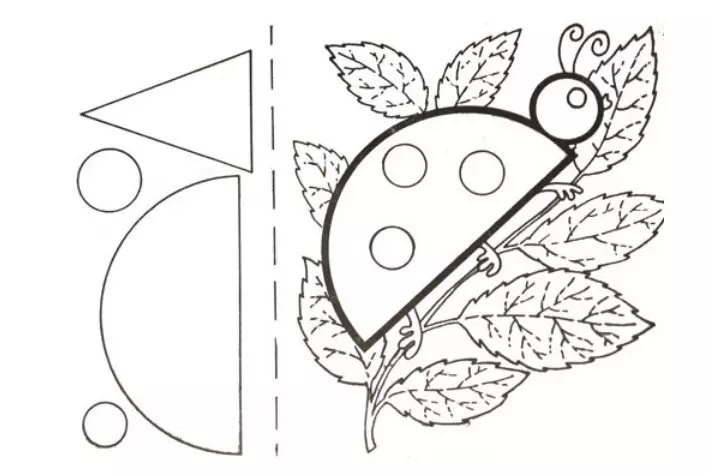 Zastosowanie z kształtów geometrycznych do przedszkolaków lub w przedszkolu