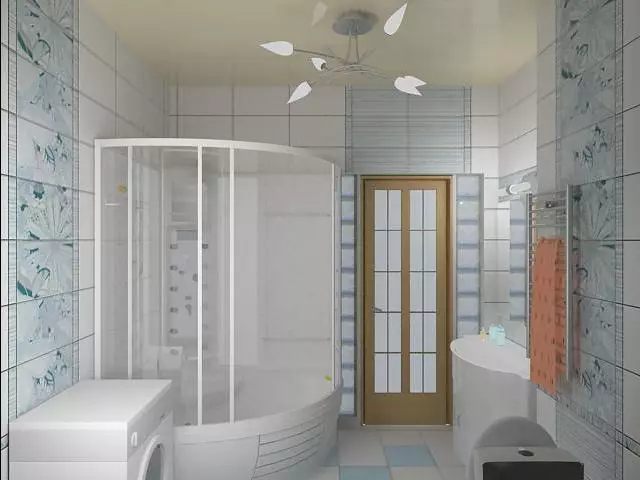 Özel bir evde banyo tasarımı