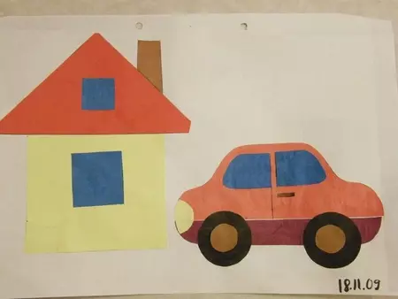 Applikationen für Kinder 3-4 Jahre alt: Kunsthandwerk und Abstracts