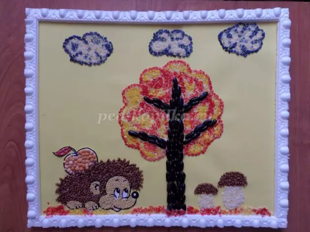 Applique de cereais para nenos sobre o tema