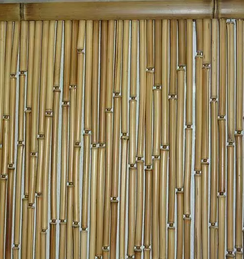 Dekorativne zavese iz bambusa Naredite sami