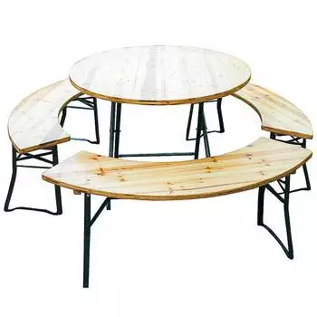 Zložljiva miza z lastnimi pikničnimi rokami