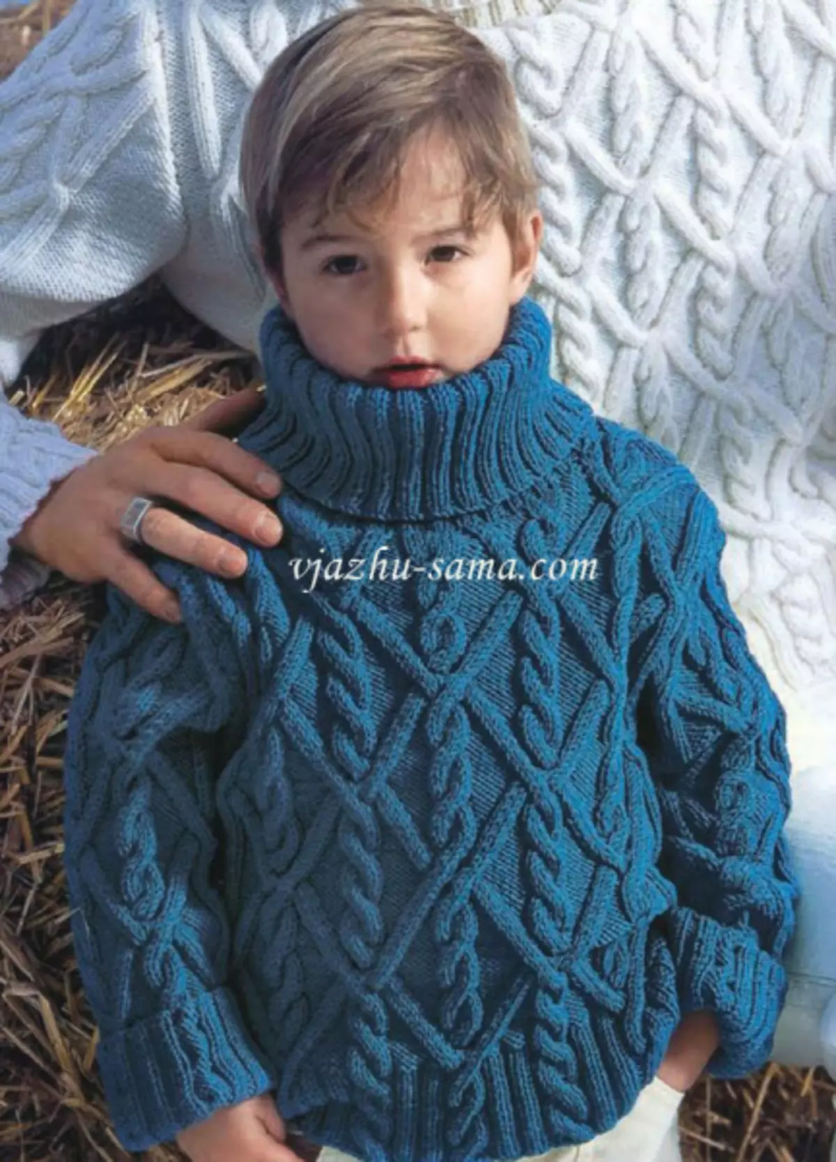 Sweater għat-tifel bil-labar tan-knitting: RELLA għat-tarbija 1-3 snin b'ritratti u vidjows