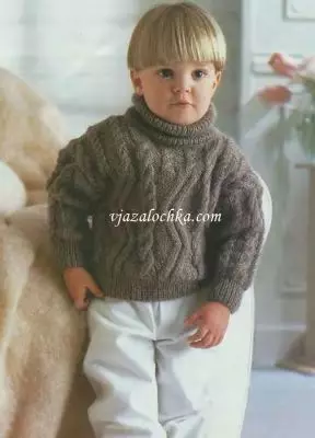 男孩的毛衣，針織針：嬰兒1-3歲的毛寶寶有照片和視頻