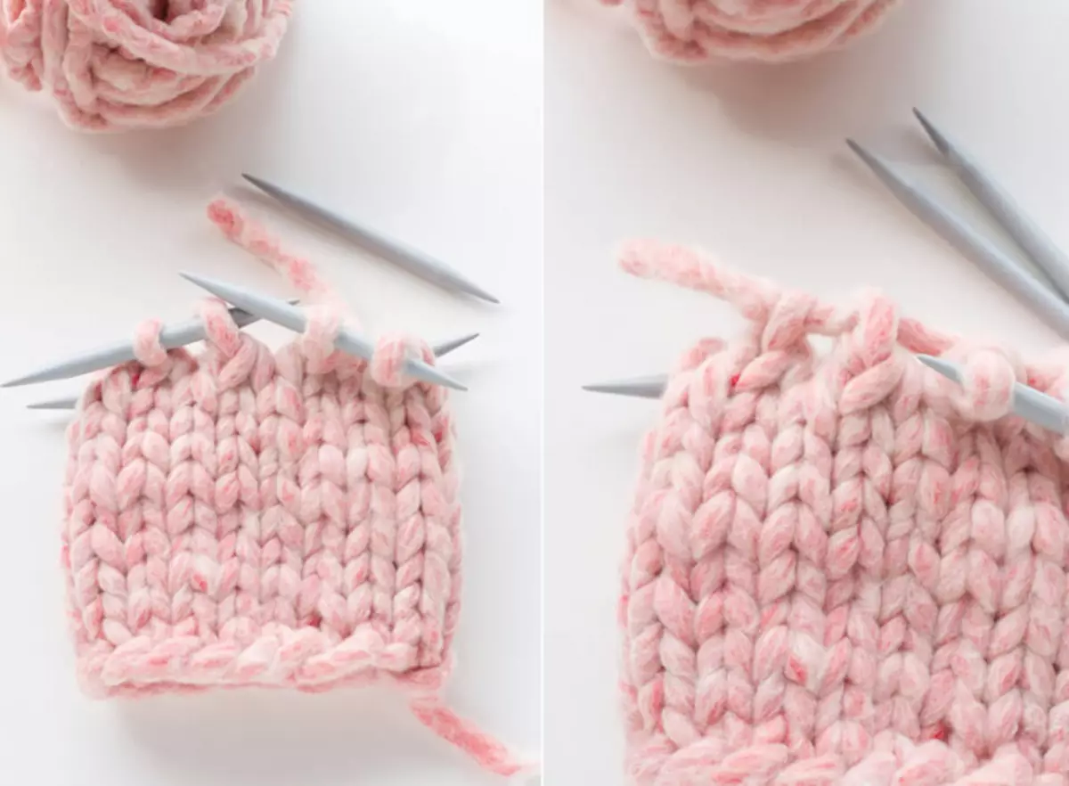 Large knitting knitting needles with pavement patterns and plaid patterns