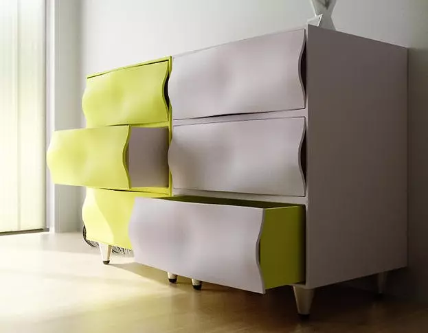 Colored chest of drawers in the interior (34 photos)