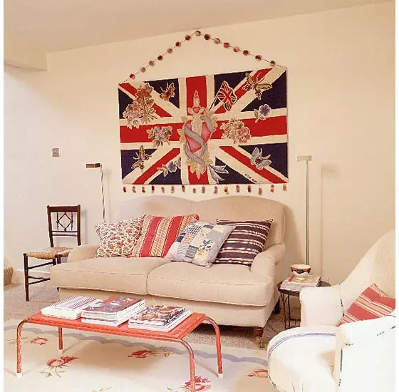 Duol sa London: British Flag sa Interior (Union Jack - 80 Mga Litrato)