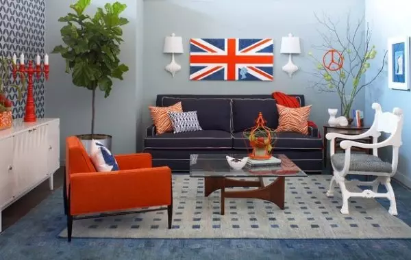 Nyedhak ing London: Gendéra Inggris ing Interior (Union Jack - 80 Foto)