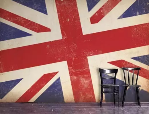 Bliżej Londynu: Brytyjska flaga we wnętrzu (Union Jack - 80 zdjęć)