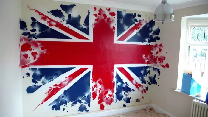 Londonile lähemale: Briti lipp Interjööris (Union Jack - 80 fotot)