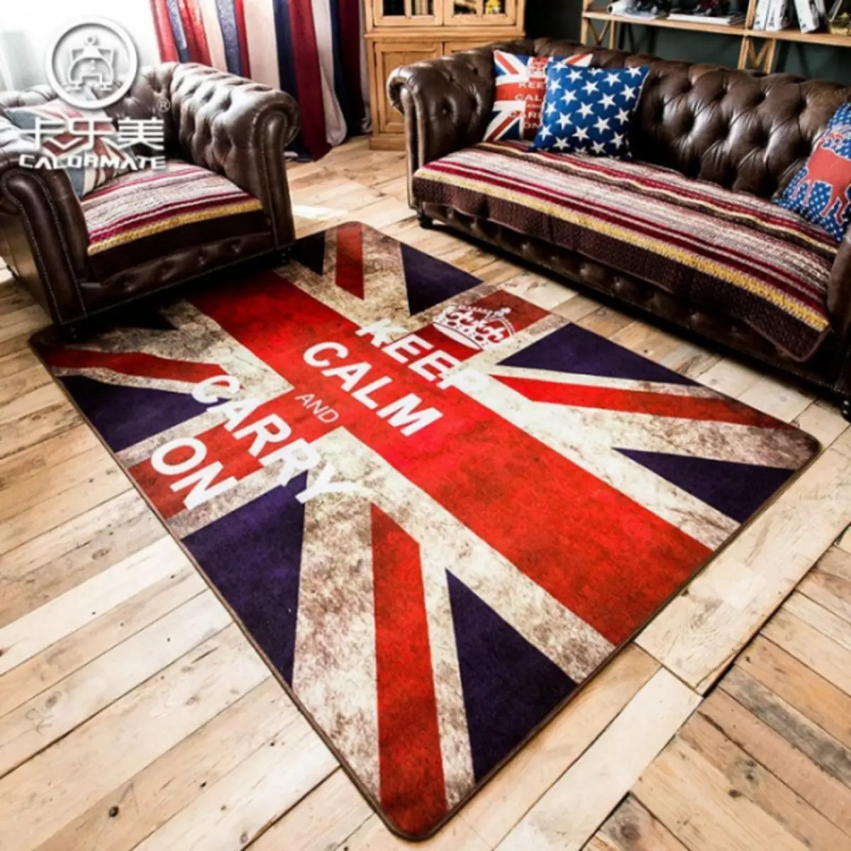 Pli proksime al Londono: Brita Flago en la Interno (Union Jack - 80 fotoj)