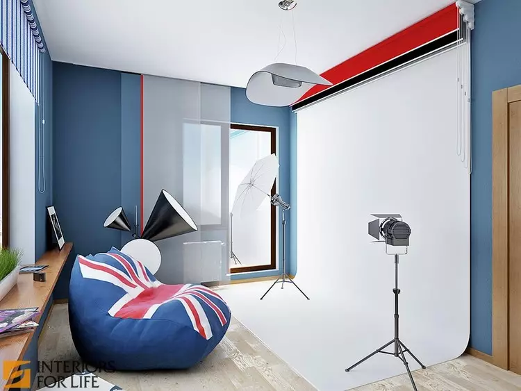 Malapit sa London: British flag sa interior (Union Jack - 80 mga larawan)