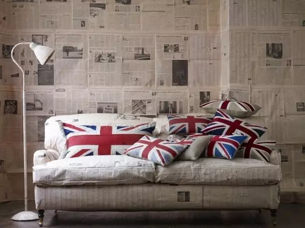 Bliżej Londynu: Brytyjska flaga we wnętrzu (Union Jack - 80 zdjęć)
