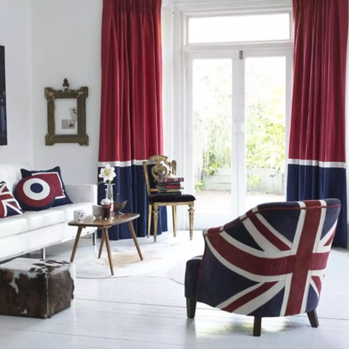Más cerca de Londres: Bandera británica en el interior (Union Jack - 80 fotos)