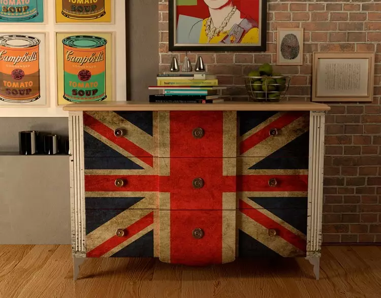 Bližje Londonu: Britanska zastava v notranjosti (Union Jack - 80 fotografij)