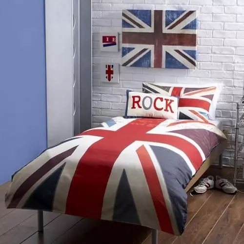 Més a prop de Londres: Bandera britànica a l'interior (Jacks Union - 80 fotos)