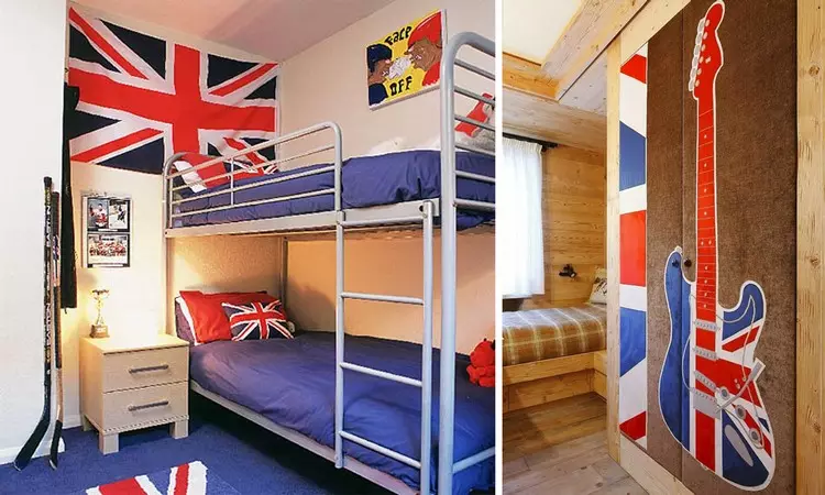 Πιο κοντά στο Λονδίνο: Βρετανική σημαία στο εσωτερικό (Union Jack - 80 φωτογραφίες)