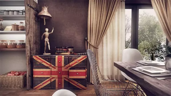 Bliżej Londynu: Brytyjska flaga we wnętrzu (Union Jack - 80 zdjęć)