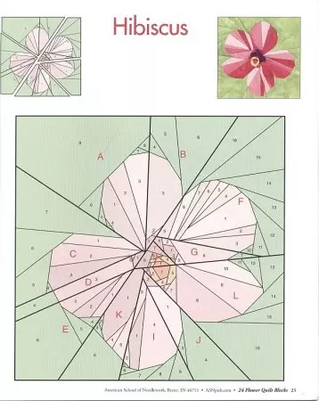 Patchwork ordninger til fremstilling af smukke farver og ting