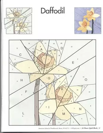 Patchwork ordninger for fremstilling av vakre farger og ting