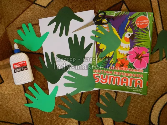 Applikationen von Palmen für Kinder: Blumen mit Fotos und Video