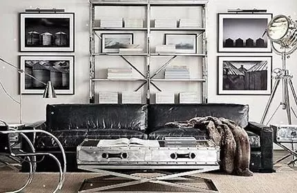 Gloss Metal: stiele meubels yn it ynterieur (46 foto's)