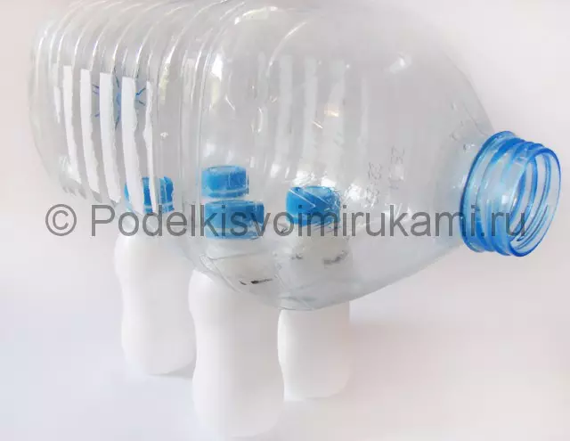 Слон от пластмасова бутилка със собствените си ръце със снимки и видео