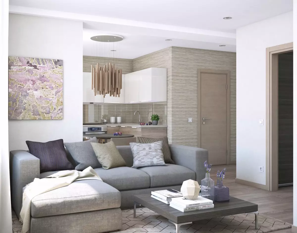 How to make it interesting to combine gray and beige in the interior?