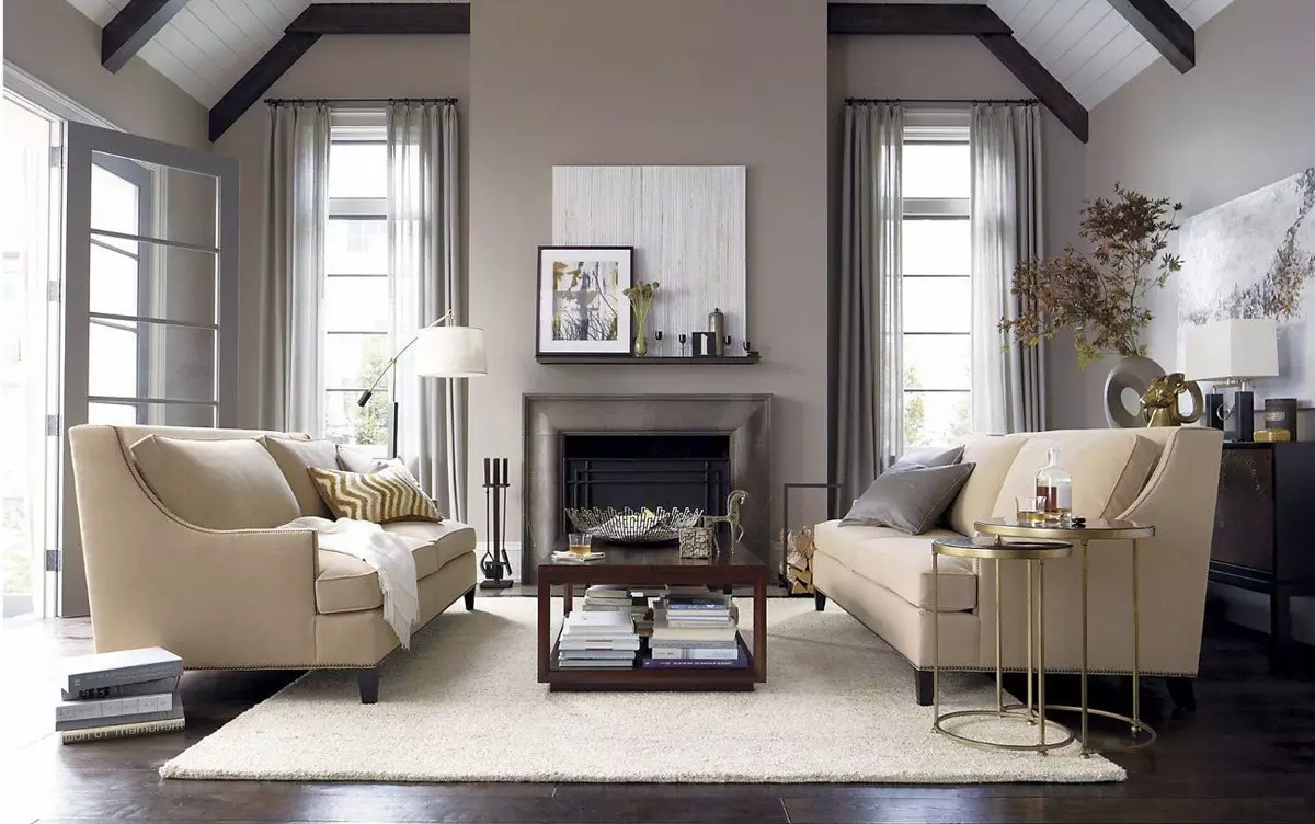 How to make it interesting to combine gray and beige in the interior?