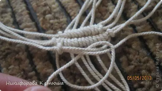 Macrame untuk pemula dengan skema: kelas master dengan foto dan video