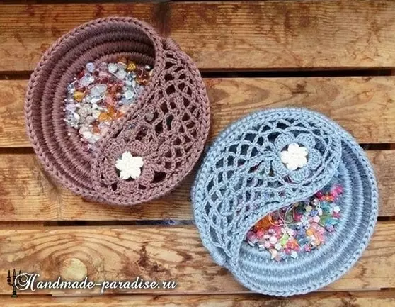 Bakul saka tali nganggo crochet