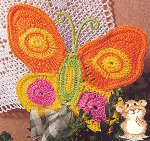 Appliques Crochet: ລະບົບແລະລາຍລະອຽດສໍາລັບເຄື່ອງນຸ່ງເດັກນ້ອຍທີ່ມີວິດີໂອ