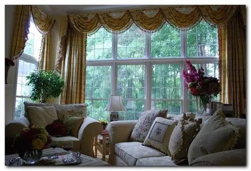 How to pick up curtains on panoramic windows in the apartment and house