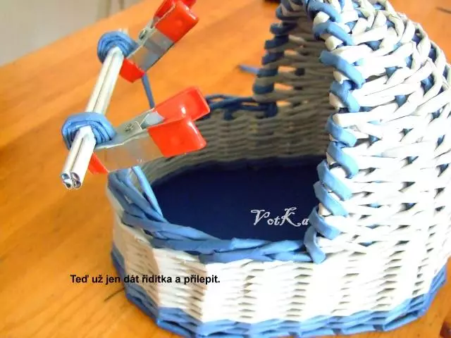 Kolica za tkanje - kaša iz novinarskih cevi