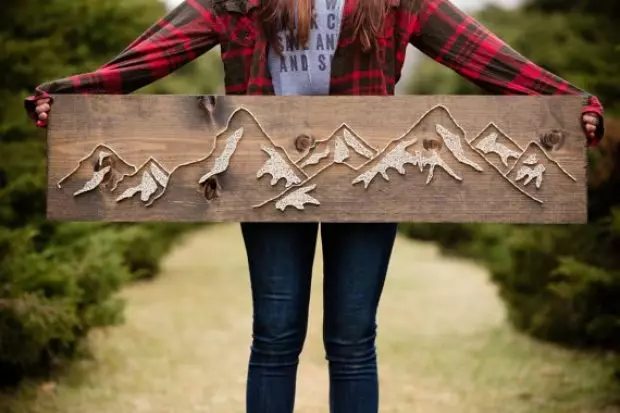 String Art za početnike sa shemama: Glavna klasa sa fotografijama i video