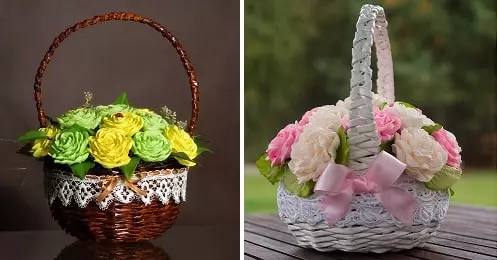 Тъкани вестници кошници за цветя
