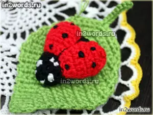 Foto və video ilə rəngli kağızdan ladybugların alması