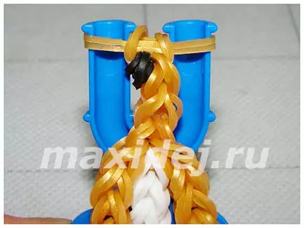 Tenun tina rigs karét pikeun pamula: Bracelets sareng baju pikeun boneka
