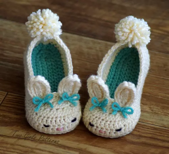 Ballet Crochet: Skeme kalayan katerangan pikeun newborns