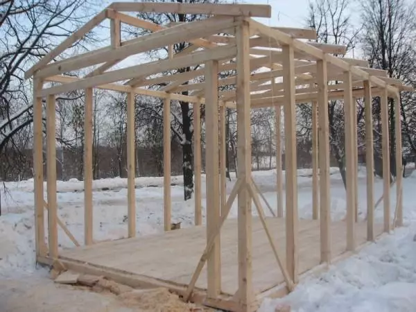 اعلی معیار کی لکڑی کے فریم گیراج کی تعمیر