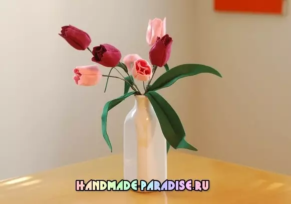 Wie man Tulpen von Filz näht
