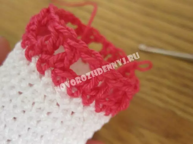Rukavice za igle za pletenje novorođenčera s opisom i videom