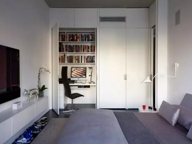Deseño de apartamento de unha habitación con nicho