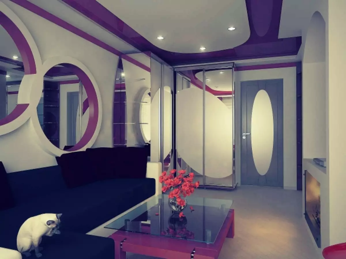 객실 1 룸 아파트 크루 샤브키의 디자인